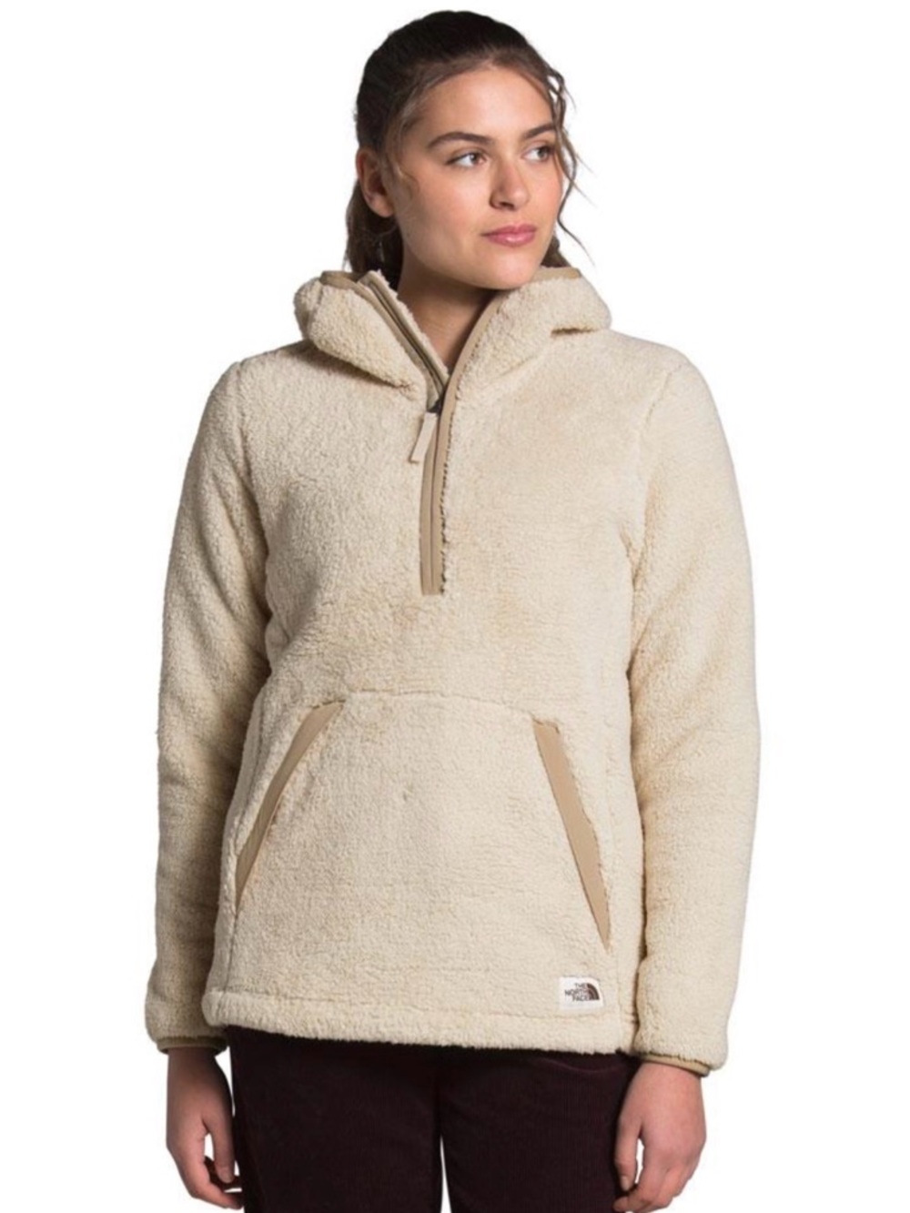The North Face Campshire 2.0 Sherpa Fleece Hoodie XL Bleached Sand Khaki